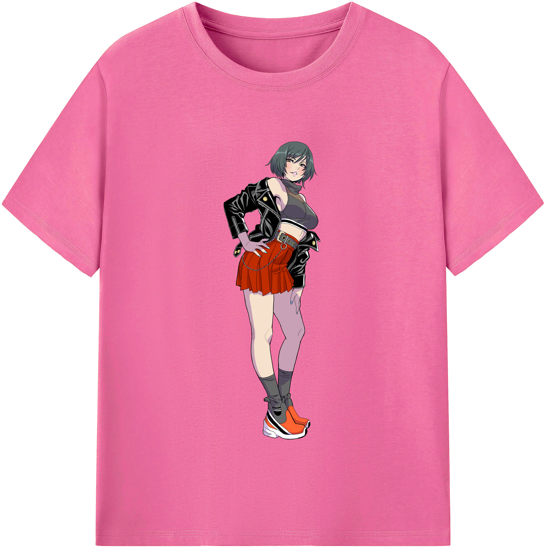 （画像用） 呪術廻戦 Jujutsu Kaisen レディースカジュアルプリントTシャツ（綿100％）